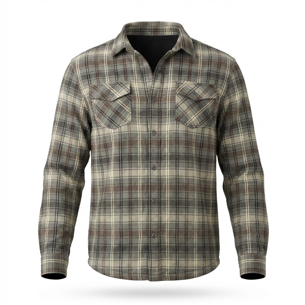 Prana Gray Plaid Shirt